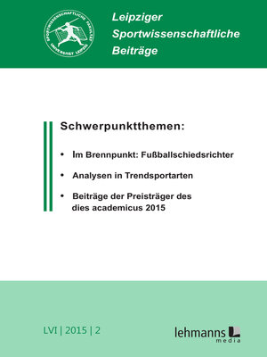 cover image of Leipziger Sportwissenschaftliche Beiträge